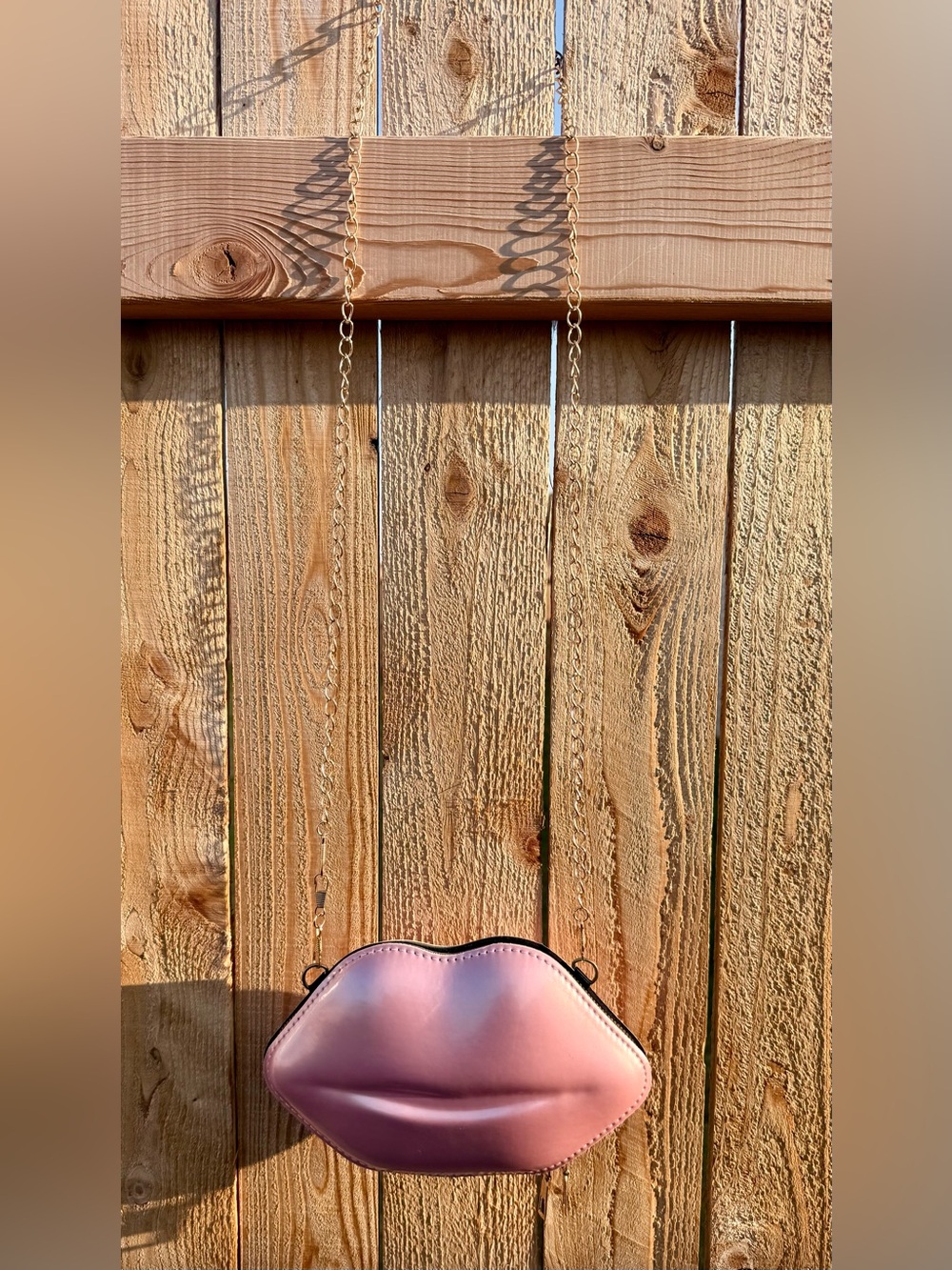 Pink Lips Crossbody Purse | Novelty Shoulder Bag | Barbiecore | Y2K - Picture 2 of 5